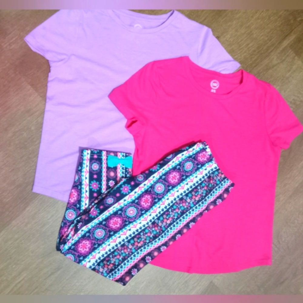 Wonder Nation Girls Mix and Match Tees and Pants Size XL